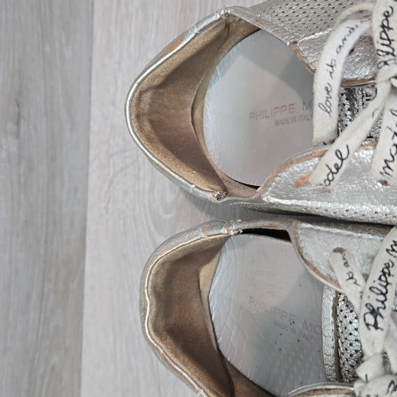 Philippe Model Paris Women Leather Sneakers shoes sz 39/9 - Picture 6 of 14
